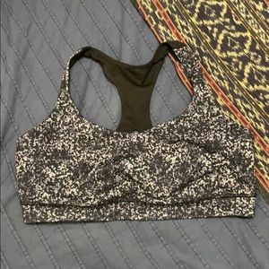 Lululemon sports bra, speckle pattern